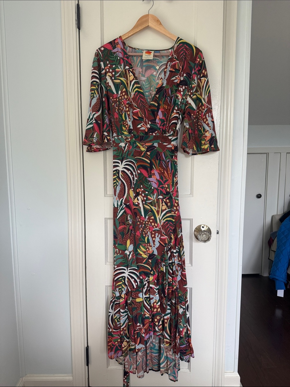 Farm Rio x Anthropologie Fiesta Wrap Maxi Dress